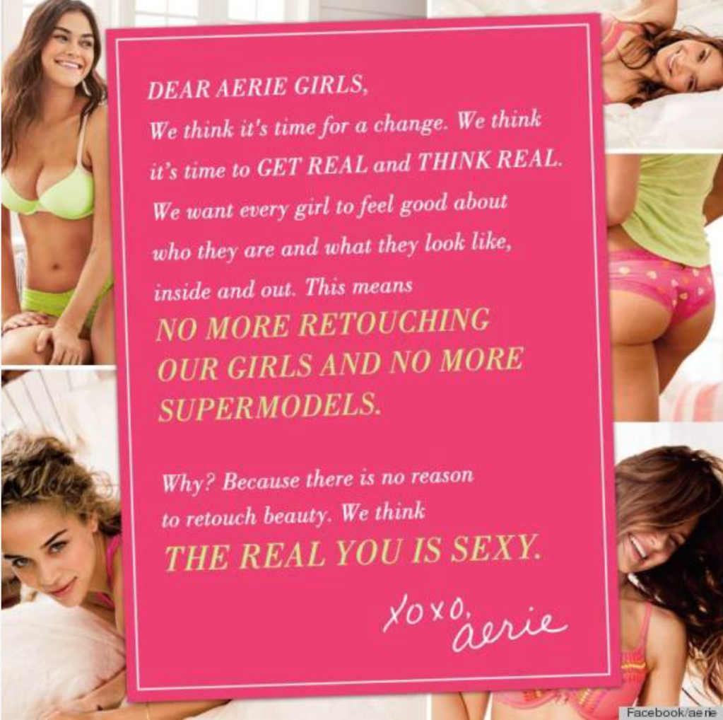Aerie's body positive campaign just proved that it pays to portray