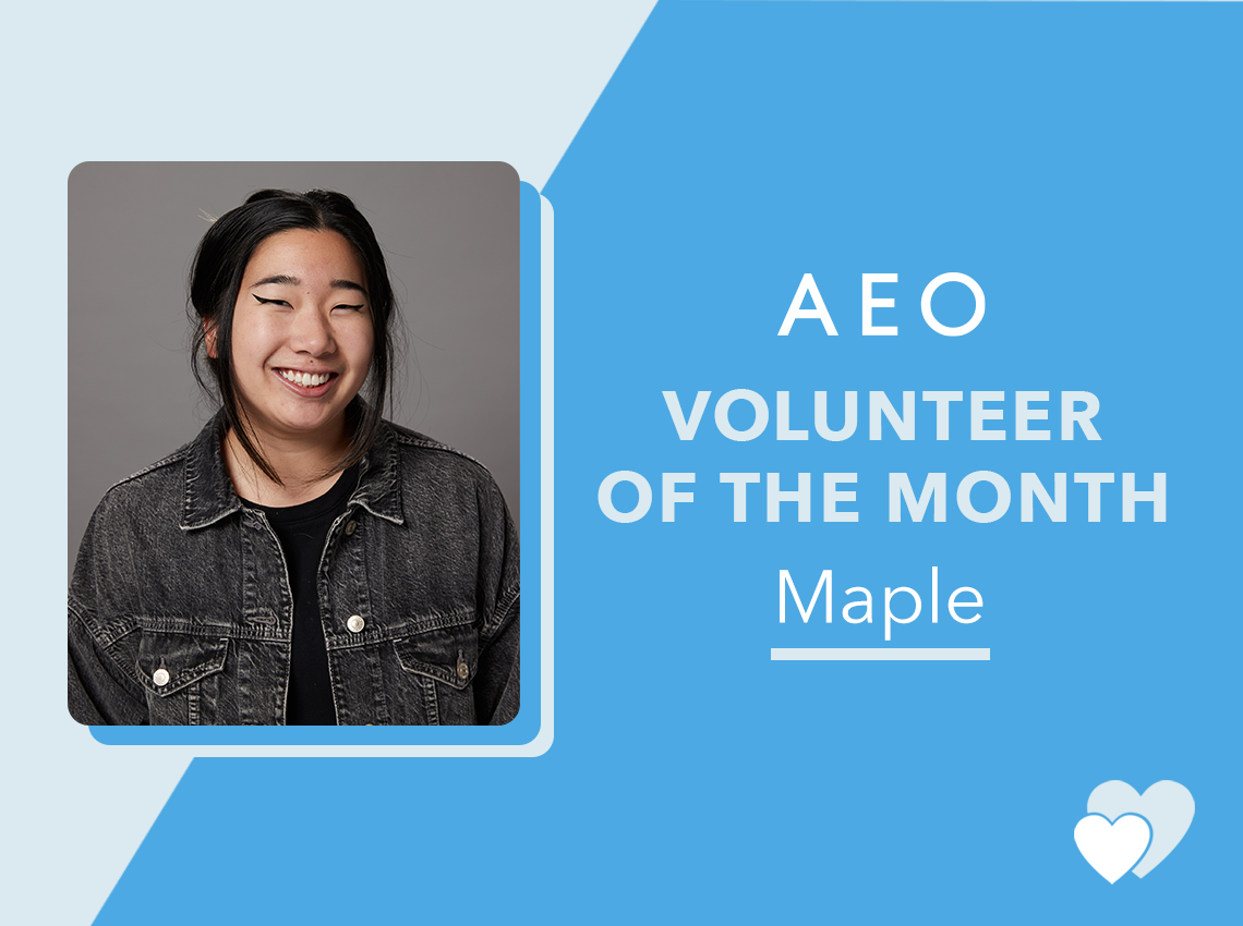 AEO Building a Better World Volunteer of the Month: Maple, Manager - Merch  Business Strategies, Aerie - AEO-Inc